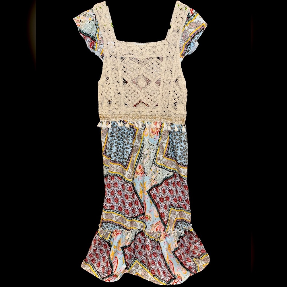 Moni & Co - crochet dress L/Xl EUC